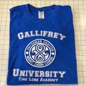 🚨Gallifrey university Blue Graphic T-Shirt size 2XL